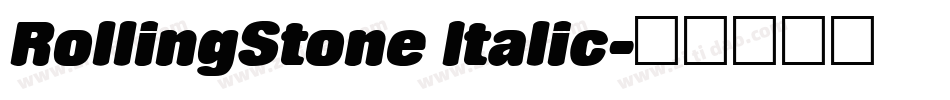RollingStone Italic字体转换